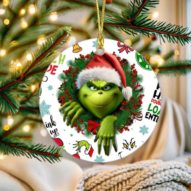 CozyGrin™Grinch Merry Grinchmas 3D Christmas Funny Ornament