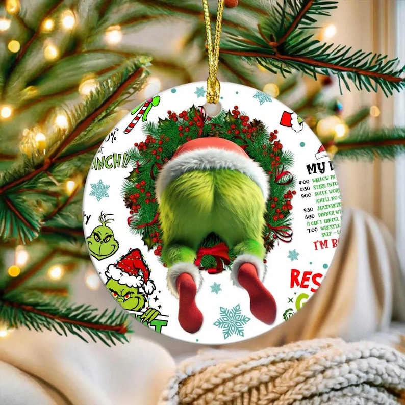 CozyGrin™Grinch Merry Grinchmas 3D Christmas Funny Ornament
